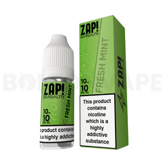 Fresh Mint 10ml Nic Salt E-Liquid By Zap! Bar Salts