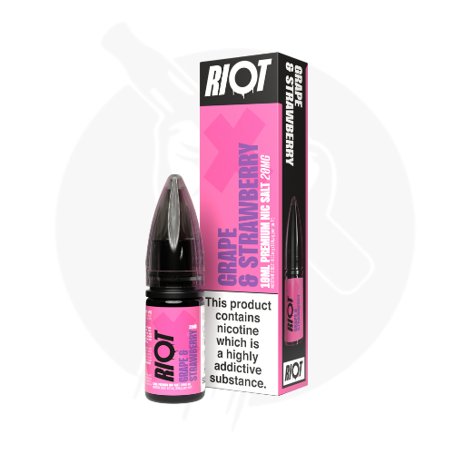 Grape & Strawberry 10ml Nic Salt E-liquid By Riot X