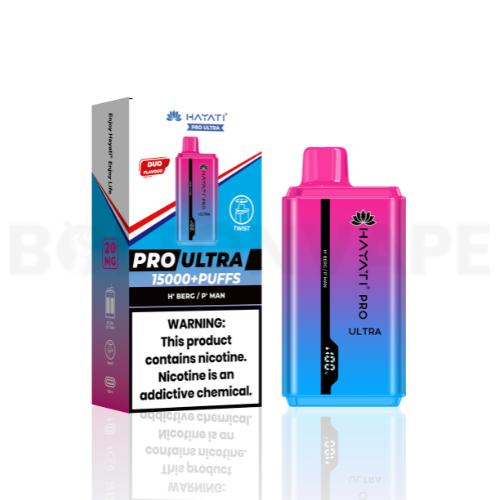 Hayati Pro Ultra 15000 H' Berg / P' Man Disposable Vape