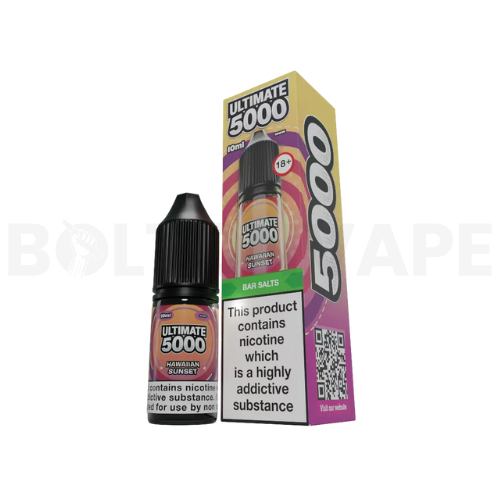 Hawaiian Sunset 10ml Nic Salt E-Liquid By Ultimate Bar 5000