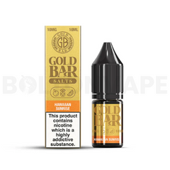 Hawaiian Sunrise 10ml Nic Salt E-Liquid By Gold Bar Salts