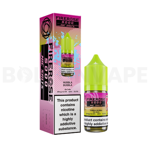 Hubbla Bubbla 10ml Nic Salt E-Liquid By Firerose 5000