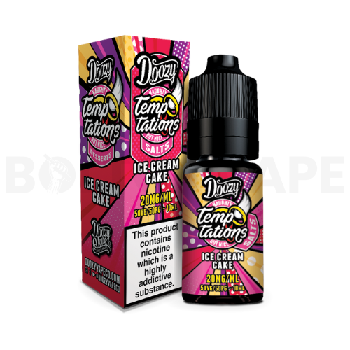 Ice Cream Cake 10ml Nic Salt E-Liquid By Doozy Temptation