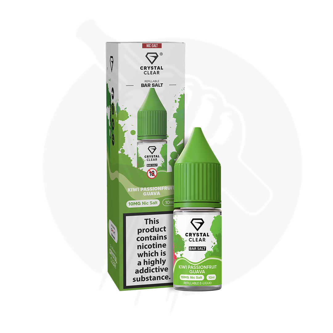 Crystal Clear Bar Salt 10ml E-liquid - Pack of 10