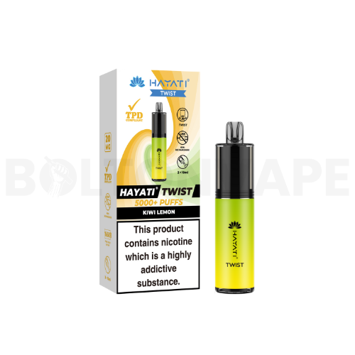 Kiwi Lemon Disposable Vape By Hayati Twist 5000