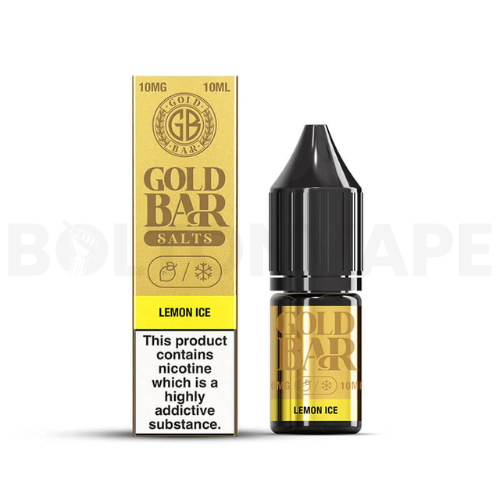 Lemon Ice 10ml Nic Salt E-Liquid By Gold Bar Salts