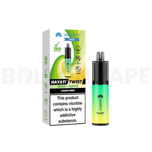 Lemon Mint Disposable Vape By Hayati Twist 5000