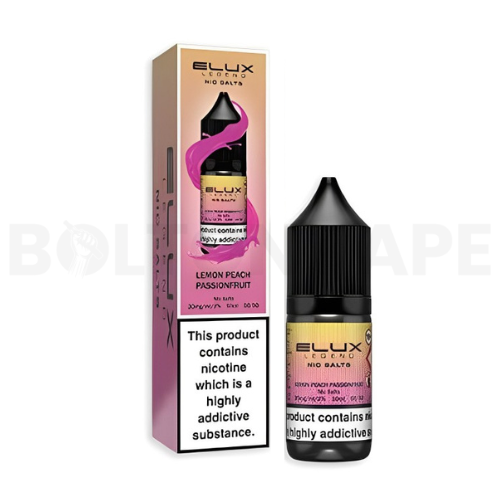 Lemon Peach Passionfruit 10ml Nic Salt E-Liquid By Elux Legend