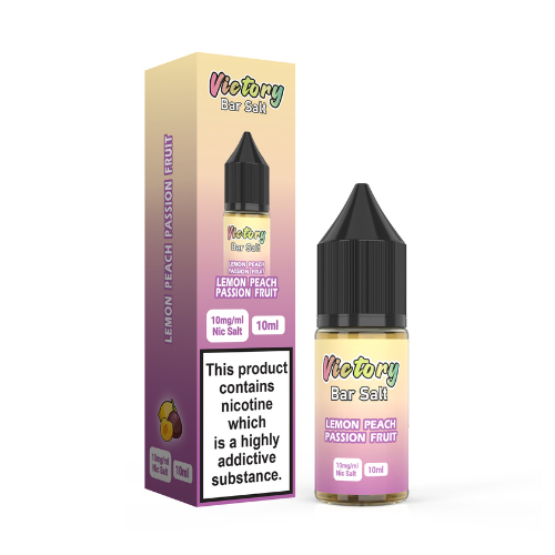 Lemon Peach Passion Fruit 10ml Bar Salt Nic Salt E-Liquid By Victory Juice