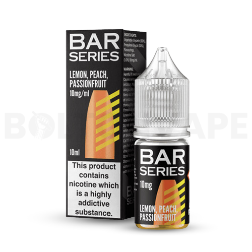 Lemon Peach Passion Fruit 10ml Nic Salt E-liquid by Bar Series