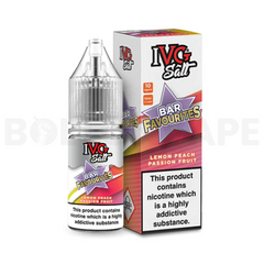 Lemon Peach Passionfruit 10ml Nic Salt E-Liquid by IVG Bar Favourites