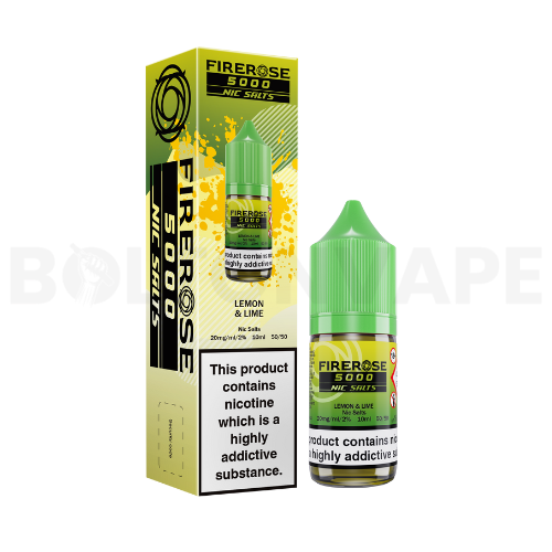 Lemon & Lime 10ml Nic Salt E-Liquid By Firerose 5000