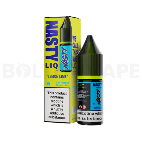 Lemon Lime 10ml Nic Salt E-liquid By Nasty Liq