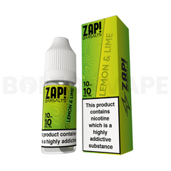 Lemon And Lime 10ml Nic Salt 10ml E-Liquid By Zap! Bar Salts