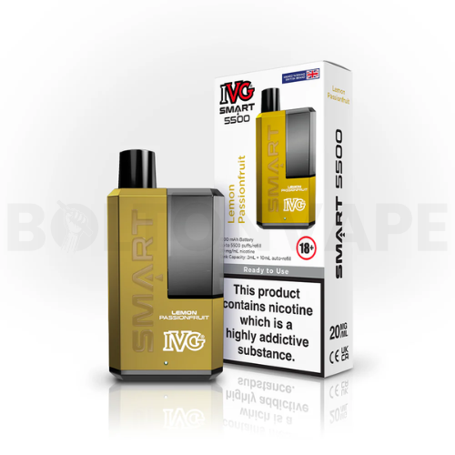 Lemon Passionfruit IVG Smart 5500 Disposable Vape Kit