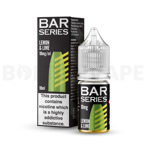 Lemon and Lime 10ml Nic Salt E-liquid by Bar Series