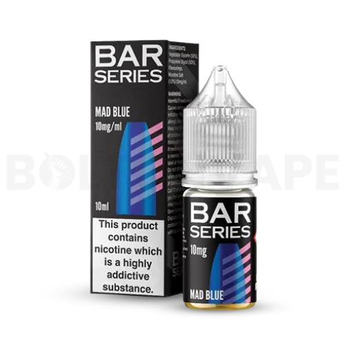 Mad Blue 10ml Nic Salt E-liquid by Bar Series