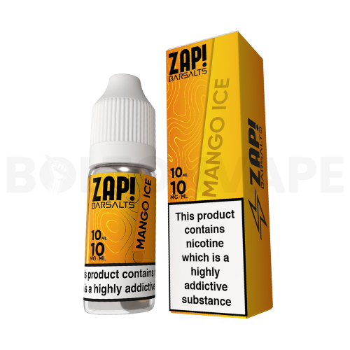 Mango Ice 10ml Nic Salt E-Liquid By Zap! Bar Salts