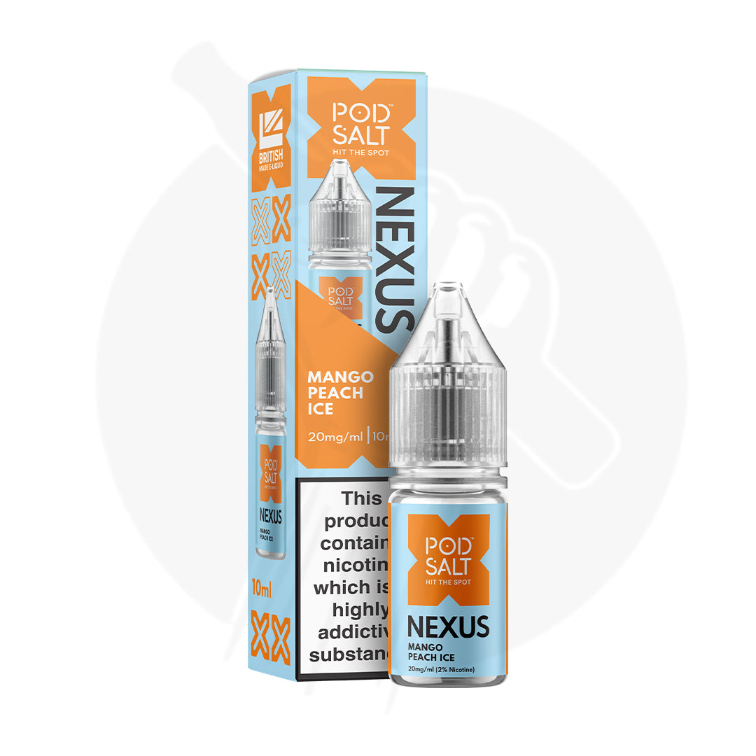 Mango Peach Ice Nic Salt E-Liquid By Pod Salt Nexus