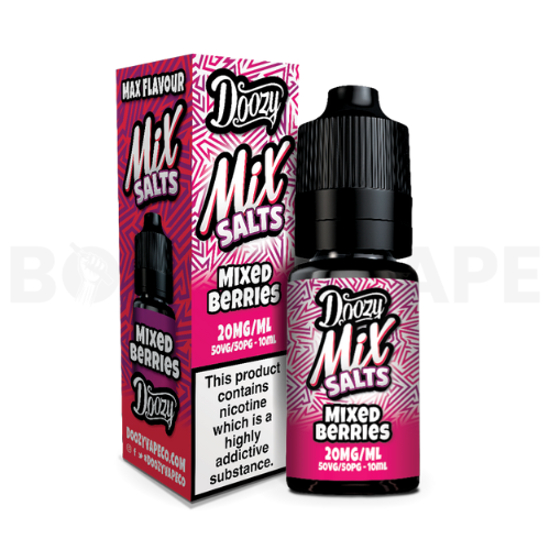 Mixed Berries 10ml Nic Salt E-liquid by Doozy Mix Salts