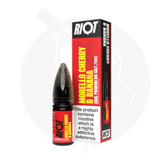 Morello Cherry & Banana 10ml Nic Salt E-liquid By Riot X