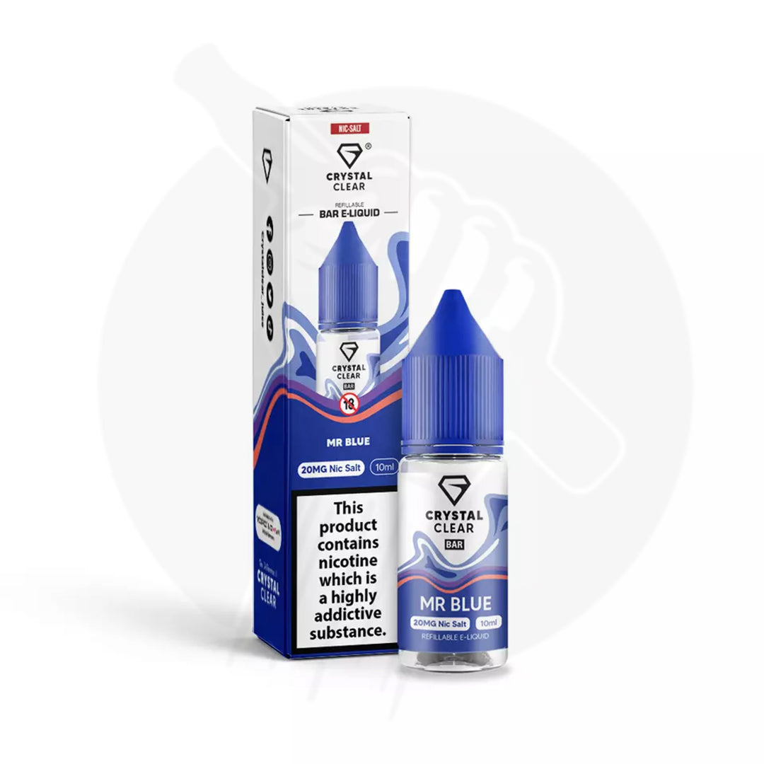 Crystal Clear Bar Salt 10ml E-liquid - Pack of 10