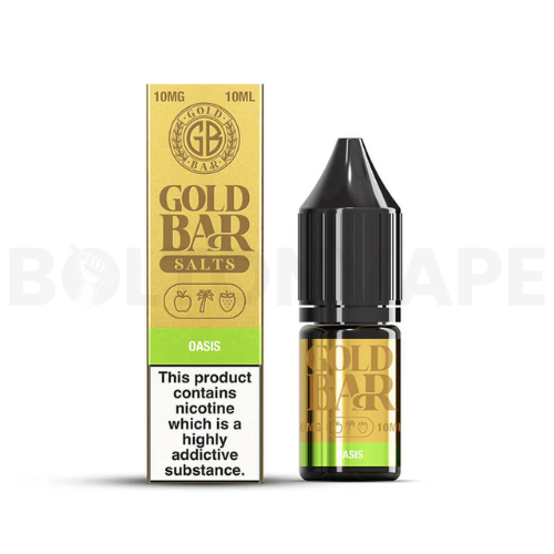 Oasis 10ml Nic Salt E-Liquid By Gold Bar Salts