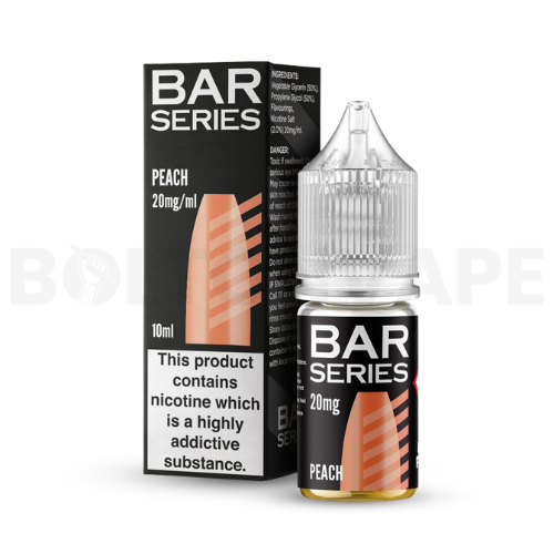 Peach 10ml Nic Salt E-liquid by Bar Series