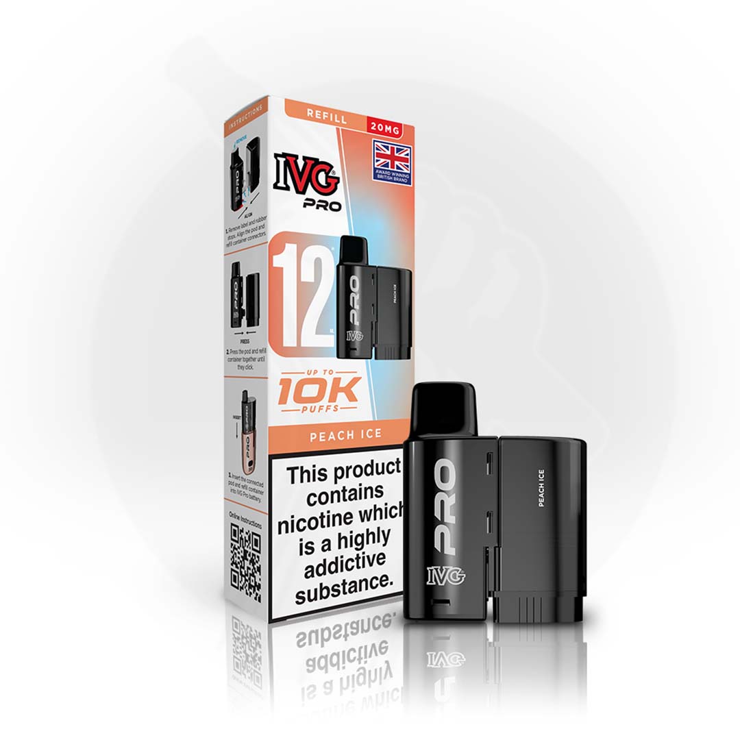 Peach Ice IVG Pro 12 Refill Pods