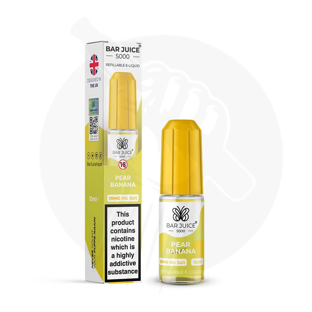 Pear Banana 10ml Nic Salt E-Liquid By Bar Juice 5000