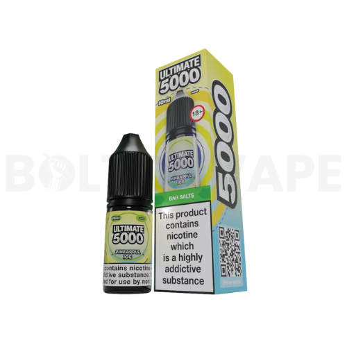 Pineapple Ice 10ml Nic Salt E-Liquid By Ultimate Bar 5000