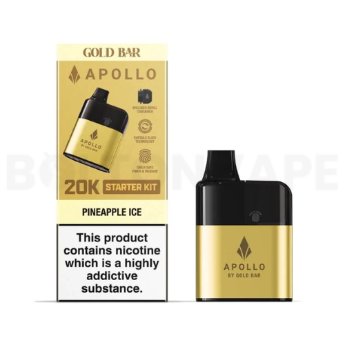 Pineapple Ice Gold Bar Apollo 20k Pod Vape Kit