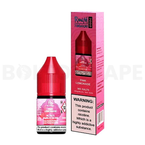 Pink Lemonade 10ml Nic Salt E-Liquid By R and M Tornado 7000