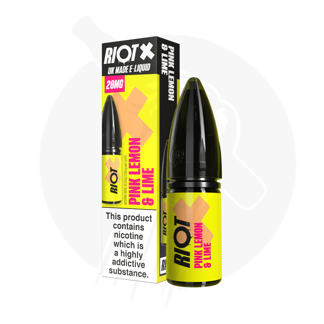 Pink Lemon & Lime Nic Salt E-Liquid By Riot X