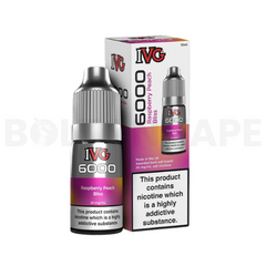 Raspberry Peach Bliss 10ml Nic Salt E-Liquid By IVG 6000