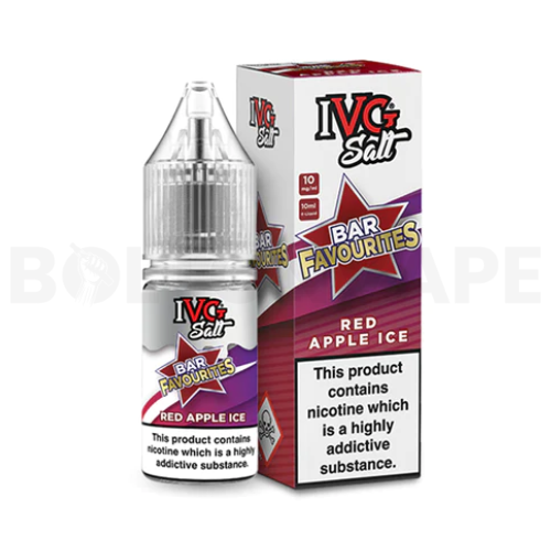 Red Apple Ice 10ml Nic Salt E-Liquid by IVG Bar Favourites