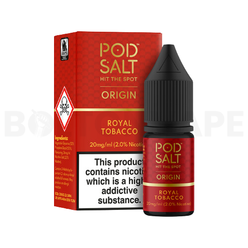 Royal Tobacco 10ml Nic Salt E-Liquid by Origin Pod Salt