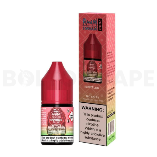 Skittles 10ml Nic Salt E-Liquid By R and M Tornado 7000