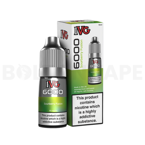 Sourberry Fusion 10ml Nic Salt E-Liquid By IVG 6000