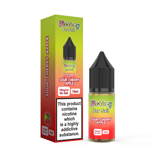 Sour Cherry Apple 10ml Bar Salt Nic Salt E-Liquid By Victory Juice