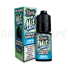 Sour Blue Rasberry Apple 10ml Nic Salt E-liquid by Doozy Mix Salts