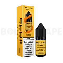 Straight Tobacco 10ml Nic Salt E-liquid By Elux Legend