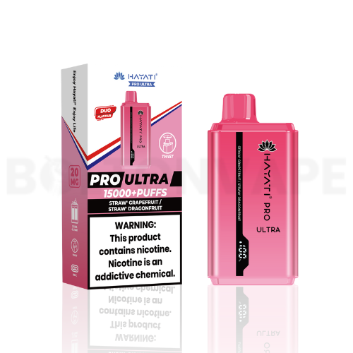 Hayati Pro Ultra 15000 Straw' Grapefruit / Straw' Dragonfruit Disposable Vape