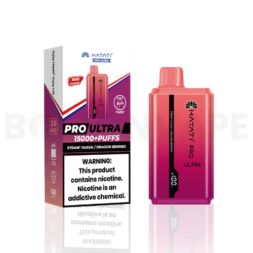 Hayati Pro Ultra 15000 Straw' Guava / Dragon Berries Disposable Vape