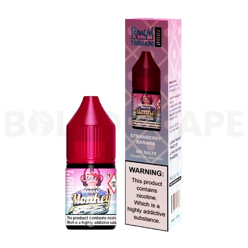 Strawberry Banana 10ml Nic Salt E-Liquid By R and M Tornado 7000