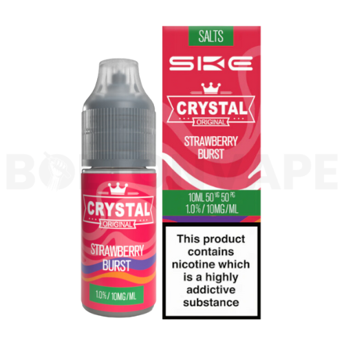 Strawberry Burst 10ml Nic Salt E-Liquid By SKE Crystal