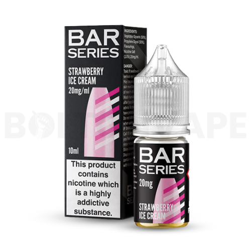 Strawberry Ice Cream 10ml Nic Salt E-liquid by Bar Series