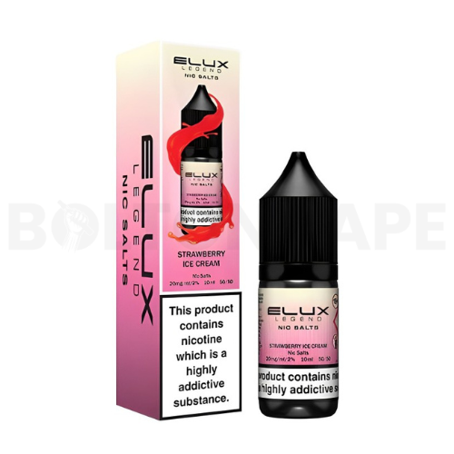 Strawberry Ice Cream 10ml Nic Salt E-liquid by Elux Legend