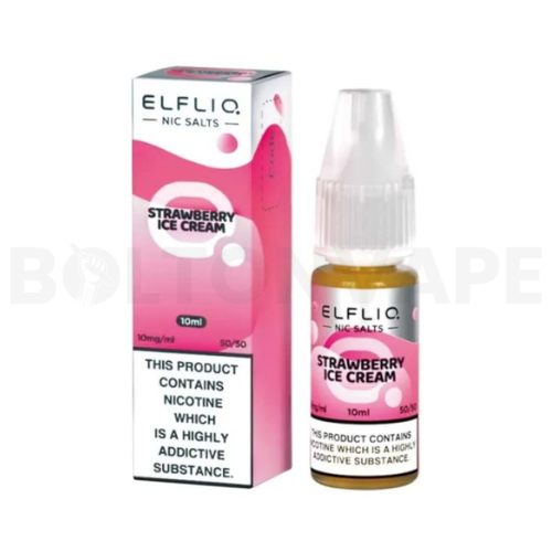 Strawberry Ice Cream 10ml Nic Salt E-Liquid by Elf Bar ELFLIQ