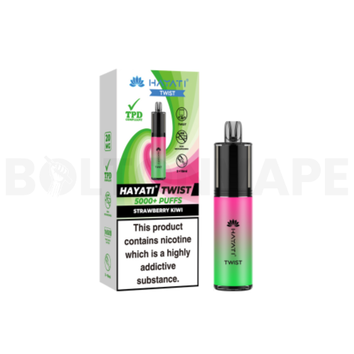 Strawberry Kiwi Disposable Vape By Hayati Twist 5000